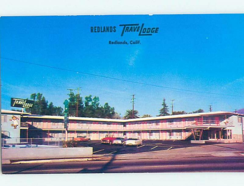 Unused Pre-1980 TRAVELODGE MOTEL Redlands - Near San Bernardino CA c0295