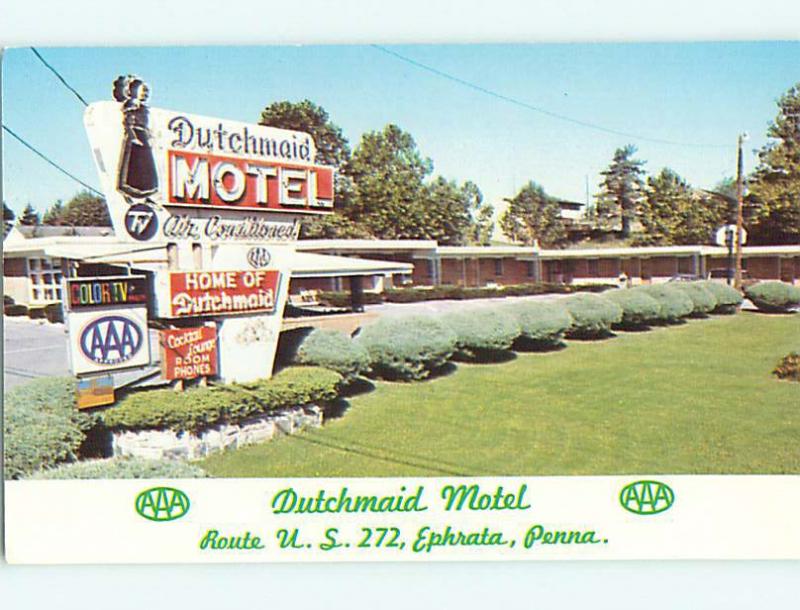 Unused Pre-1980 DUTRCHMAID MOTEL Ephrata Pennsylvania PA u0969