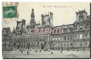 Old Postcard The Paris City Hall