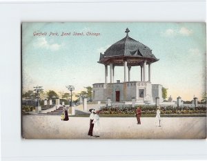 Postcard Garfield Park, Band Stand, Chicago, Illinois