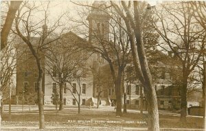 Postcard RPPC 1912 Nebraska Peru Main Building State Normal NE24-1961