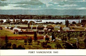 Canada Fort Vancouver Hudson's Bay Company Trading Post Circa 1845