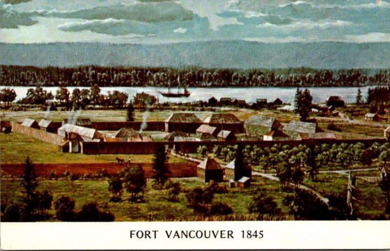 Canada Fort Vancouver Hudson's Bay Company Trading Post Circa 1845