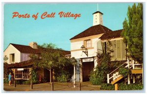 c1960 Ports Call Village Romantic Exterior San Pedro California Vintage Postcard