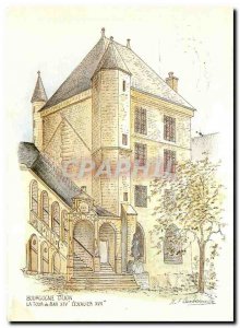 Postcard Modern Burgundy Dijon Rour Bar Stairway