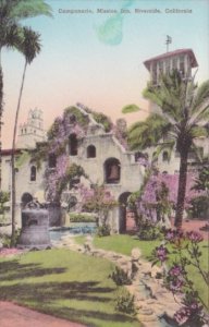 California Riverside Campanaria Mission Inn Handcolored Albertype