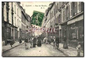 Old Postcard Clichy Neuilly TOP Street
