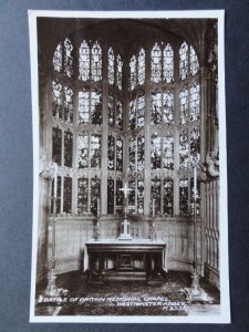 WW2 Battle of Britain Memorial Chapel at Westminster Abbey - Old RP Postcard