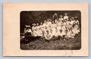 K1/ Hopkinton Iowa RPPC Postcard c1910 Reunion Baseball Mitt Bat   430