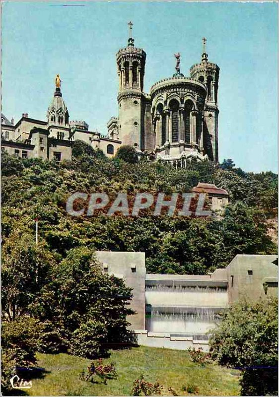 Modern Postcard Lyon Rhone Basilica of Fourviere