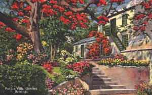 Bermuda Par-La-Ville Gardens  Linen Postcard 05.32