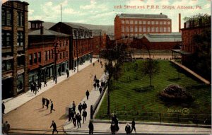 Pennsylvania Altoona 12th Street and Pennsylvania Railroad Shops 1909