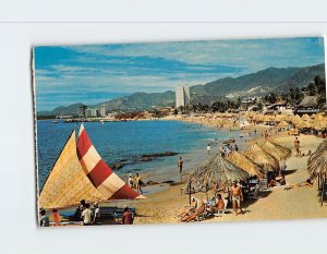 Postcard Panoramic View of Playa Condesa in Acapulco, Mexico