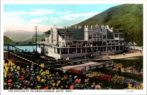 1920 The Pavilion at Columbia Gardens Butte Montana MT Old Postcard