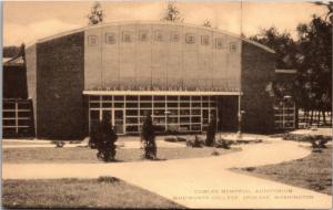 Cowles Memorial Auditorium, Whitworth College Spokane WA Vintage Postcard M03