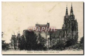 Old Postcard L & # 39Epine Basliique Notre Dame Facade Lateral North