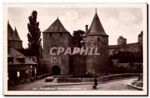 Old Postcard Fougeres Entree du Chateau