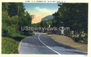 US Highway - Bat Cave, North Carolina NC Postcard
