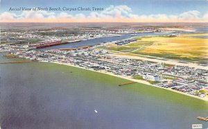 Aerial View Of North Beach - Corpus Christi, Texas TX