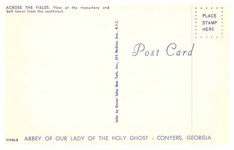 Postcard BUILDING SCENE Conyers Georgia GA AT0772