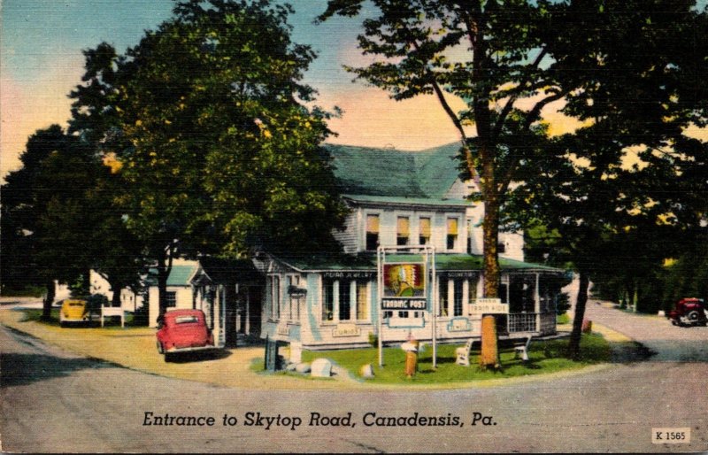 Pennsylvania Canadensis Entrance To Skytop Road