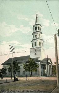 SC, Charleston, South Carolina, Saint Michael's Church, Hugh C. Leighton