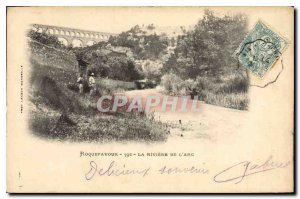 Old Postcard Roquefavour La Riviere L'Arc