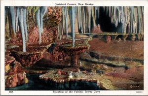 USA Carlsbad Cavern New Mexico Fountain of the Fairies Lower Cave Linen C002