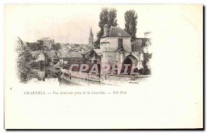 Postcard Old Chartres Vue Generale taking Courtille