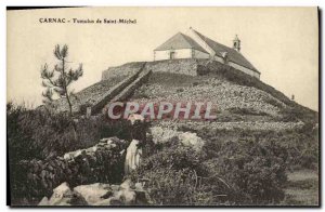 Old Postcard Carnac Tumulus Saint Michel Child Folklore