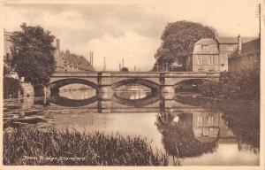 uk17581 town bridge stamford real photo uk