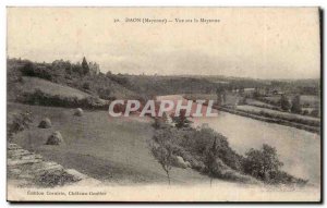 Daon Old Postcard View Mayenne