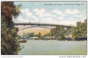 Illinois Chicago High Bridge And Lagoon Lincoln Park