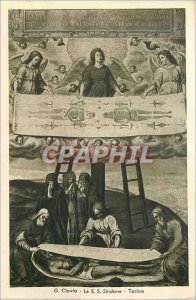 Postcard Old Clovio G S S Turin Shroud