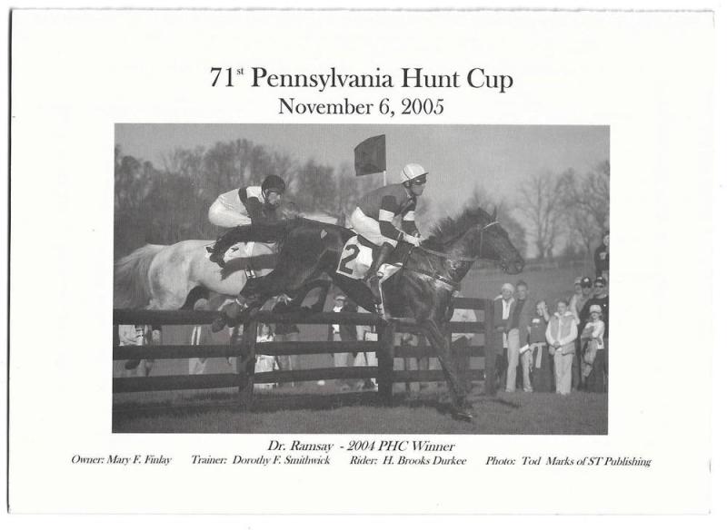 Pennsylvania Hunt Cup 2005 Fundraising Drive Card Horses