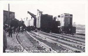 Train Wreck Chelmsford Massachusetts 27 March 1963 Real Photo