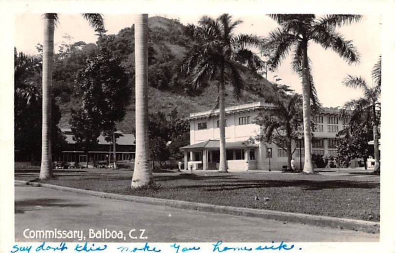 Commissary Balboa, Real Photo Panama 1948 