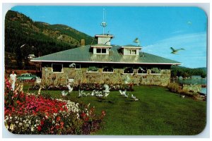 1962 Hurshell's Lighthouse Restaurant on Lake Pend Oreille Hope ID Postcard