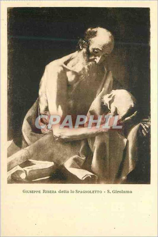 Postcard Old Guseppe Ribera Detto lo Spagnoletto S Girolamo