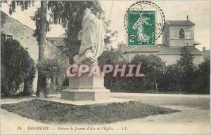 Old Postcard Domremy House of Joan of Arc Church