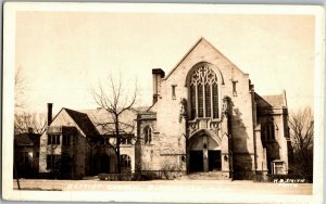 RPPC Baptist Church, Birmingham MI c1944 Vintage Postcard E53