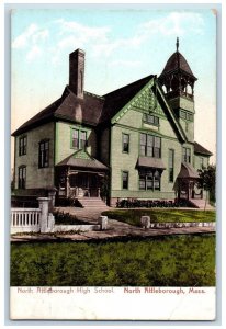 1911 North Attleboro High School North Attleboro Massachusetts MA Postcard