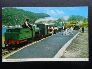 Wales BARMOUTH Fairbourne Railway Station - Old Postcard by Bamforth 3