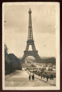 h2456- FRANCE Paris Postcard 1960s Eiffel Tower