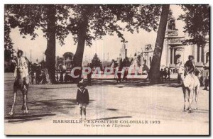 Old Postcard Marseilles Colonial Exhibition 1922 General view of the plaza Ca...