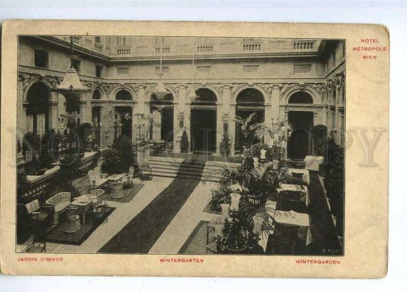 190612 AUSTRIA WIEN Hotel METROPOLE winter garden Vintage