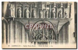 Old Postcard Lamballe Notre Dame Church detail Jube