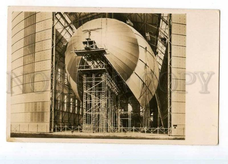 247227 GERMANY BAU LZ129 Hindenburg-class airship OLD photo PC