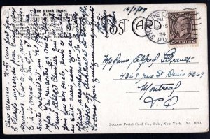 NEW YORK CITY Hotel Plaza Pub Success Postal Card Co. pm1934 - DB