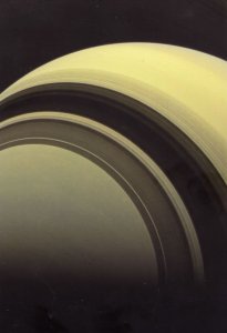 Planet Saturn Spacecraft Cassini Photo Of Winter Astronomy Photo Postcard